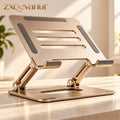 zxqevanur™ Foldable Champagne Gold Laptop Stand main product image