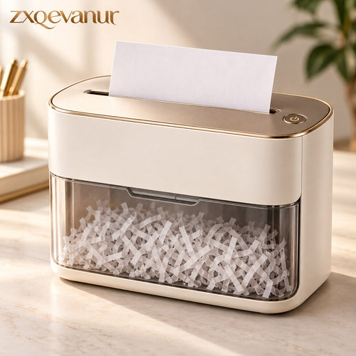 zxqevanur™ Compact Desktop Paper Shredder main product image